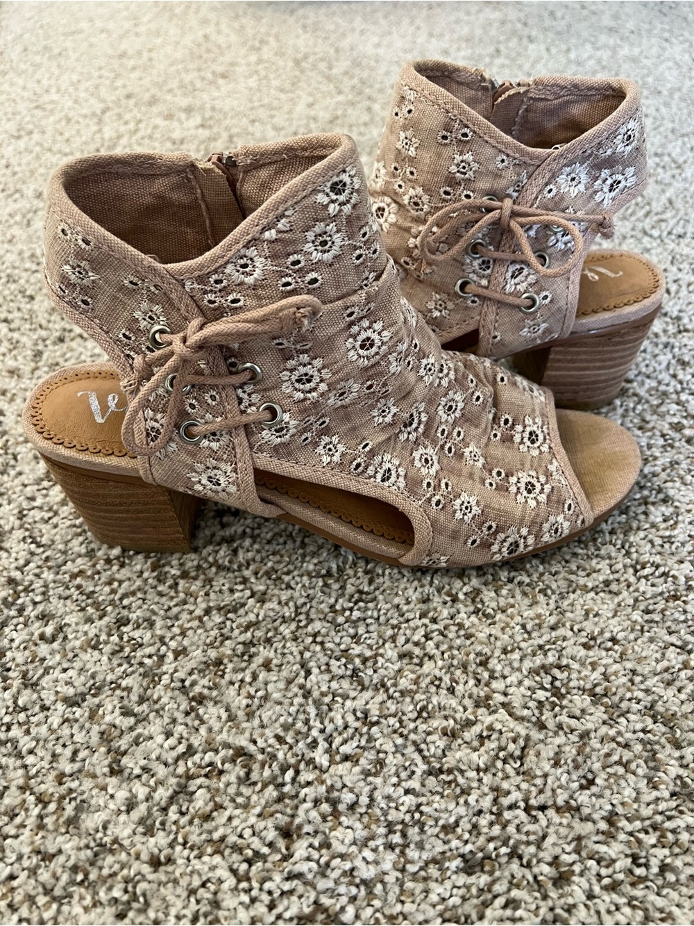 Dry Goods Very G Boho Lace Up Heeled Sandals